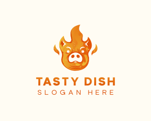 Pig Barbeque Grill logo design