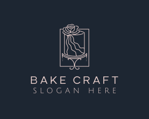 Flower Cake Bakery logo design