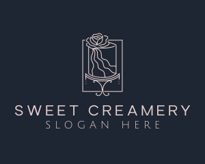 Flower Cake Bakery logo design