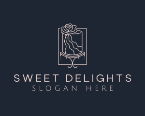 Flower Cake Bakery logo design