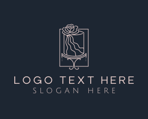 High Tea - Flower Cake Bakery logo design