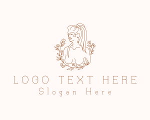 Self Care - Woman Body Massage logo design