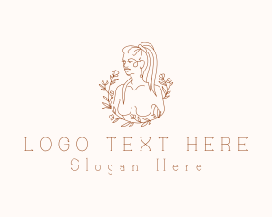 Entertainer - Woman Body Massage logo design