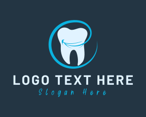 Floss - Happy Smile Tooth logo design