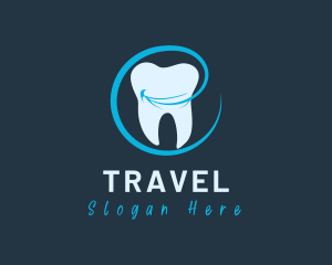 Toothbrush - Happy Smile Tooth logo design