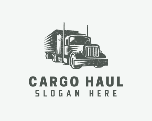 Gray Truck Forwarding logo design