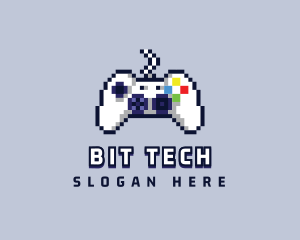 Game Console Pixel Controller logo design