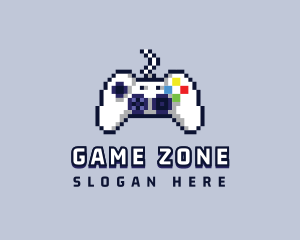 Game Console Pixel Controller logo design