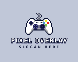 Game Console Pixel Controller logo design