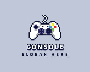 Game Console Pixel Controller logo design