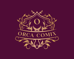 Luxury Crest Floral Logo
