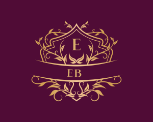 Ornament - Luxury Crest Floral logo design