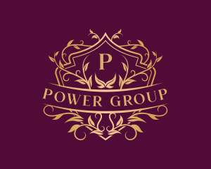 Royal - Luxury Crest Floral logo design