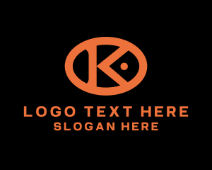 Orange - Modern Generic Marketing Letter K logo design