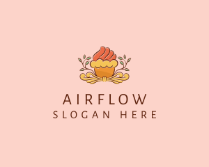 Organic Cupcake Dessert  logo design