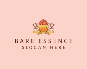 Organic Cupcake Dessert  logo design