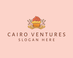 Organic Cupcake Dessert  logo design