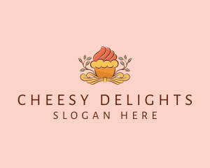 Organic Cupcake Dessert  logo design