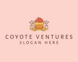 Organic Cupcake Dessert  logo design