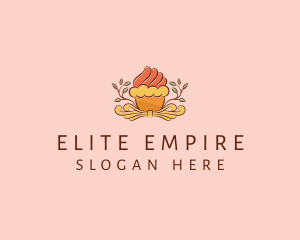 Organic Cupcake Dessert  logo design