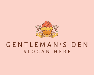 Organic Cupcake Dessert  logo design