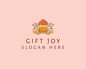 Organic Cupcake Dessert  logo design