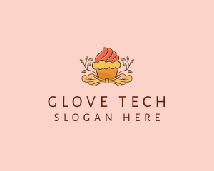 Organic Cupcake Dessert  logo design