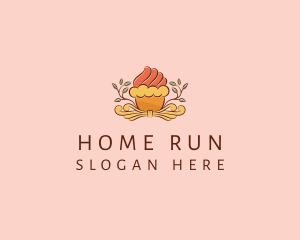 Organic Cupcake Dessert  logo design