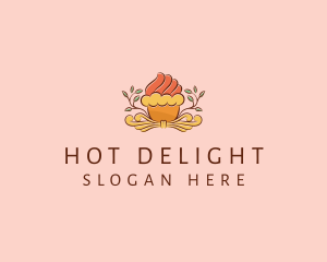 Organic Cupcake Dessert  logo design