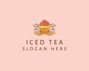 Organic Cupcake Dessert  logo design