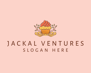 Organic Cupcake Dessert  logo design