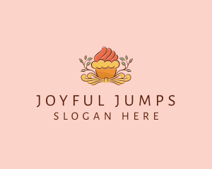 Organic Cupcake Dessert  logo design