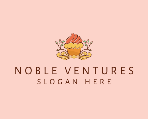 Organic Cupcake Dessert  logo design