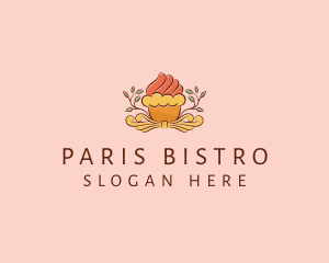 Organic Cupcake Dessert  logo design