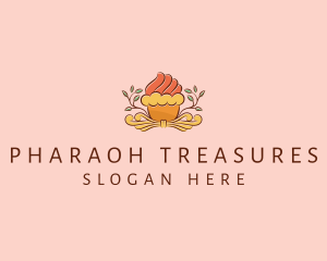 Organic Cupcake Dessert  logo design