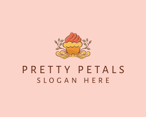 Organic Cupcake Dessert  logo design