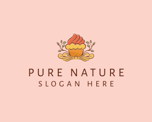 Organic - Organic Cupcake Dessert logo design