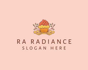 Organic Cupcake Dessert  logo design