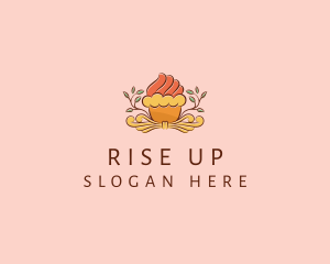 Organic Cupcake Dessert  logo design