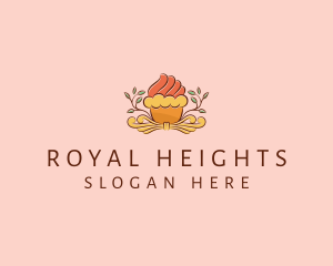 Organic Cupcake Dessert  logo design