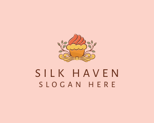 Organic Cupcake Dessert  logo design