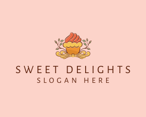 Dessert - Organic Cupcake Dessert logo design