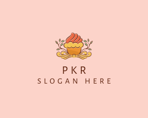 Organic Cupcake Dessert  logo design