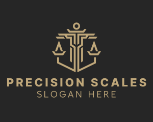 Legal Shield Scale  logo design