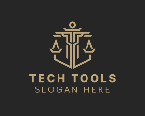 Legal Shield Scale  logo design