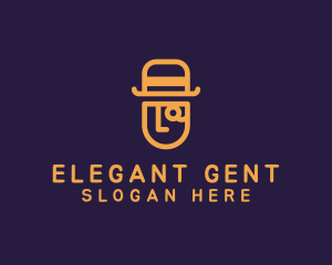 Gentleman - Gentleman Investigator Hat logo design