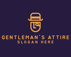 Gentleman Investigator Hat logo design