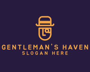 Gentleman Investigator Hat logo design