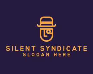 Mobster - Gentleman Investigator Hat logo design