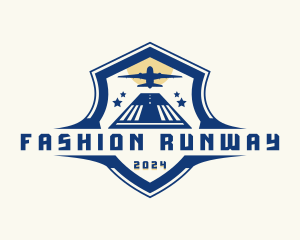 Runway - Aviation Shield Airplane logo design